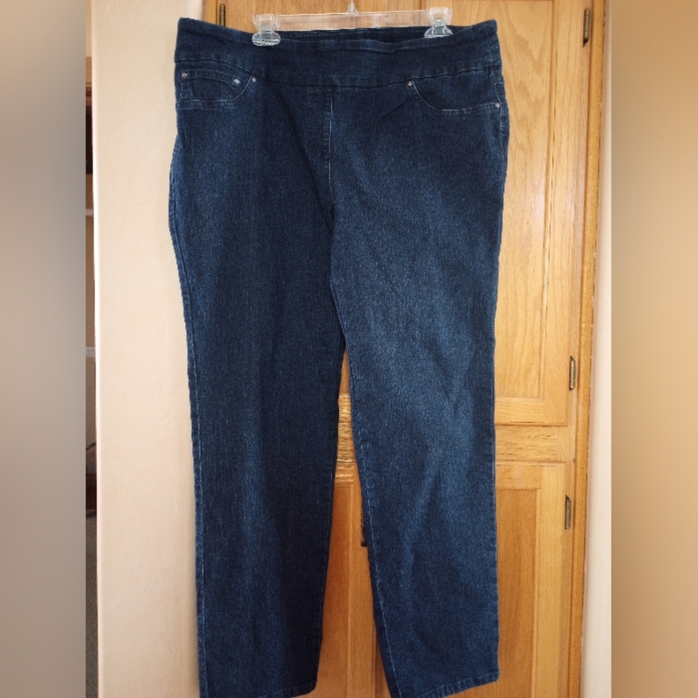 Ruby Rd. Blue Straight Leg Jeans Classic Style